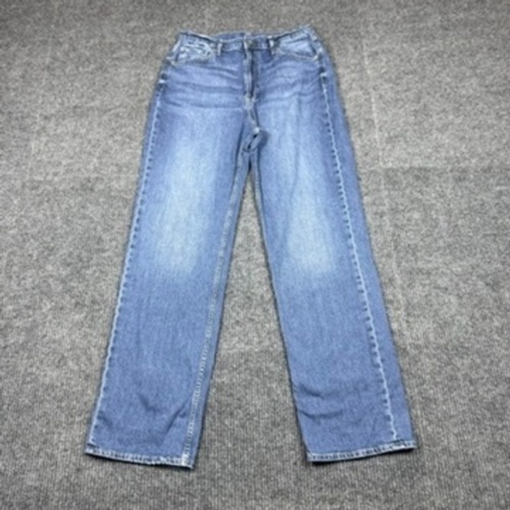 Gap Loose High Rise Jeans Medium Indigo Tall 31/12T Straight Leg Denim 703554-00